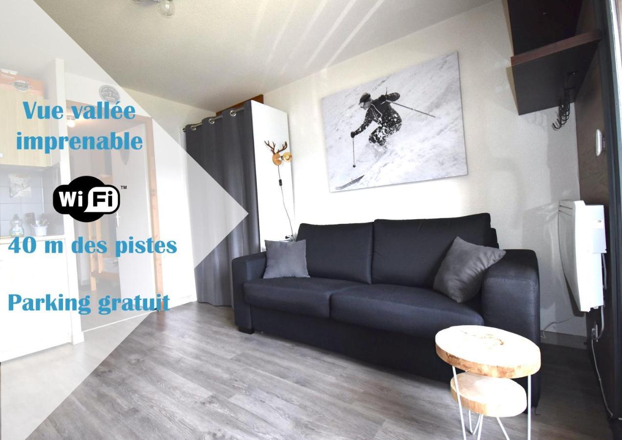 Au Pied des Pistes B31, Chaleureux studio 4 pers, vue sur la vallée imprenable avec WIFI, DRAPS NON COMPRIS Saint-Jean-dʼAulps Esterno foto